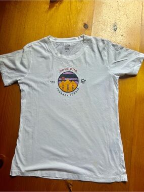 Norrøna ( Norway Designed ) White Graphic "Journey Junkie 🏔️ " Tee